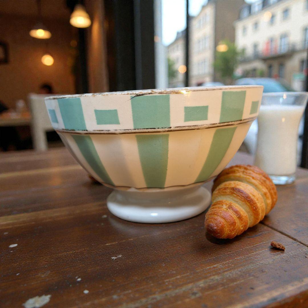 値引OK カフェオレボウル フランスアンティーク ミントカラーでお部屋