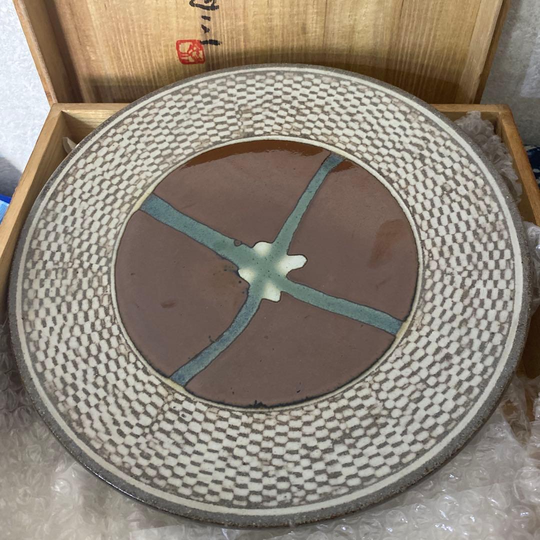 クリスマスセール 人間国宝 島岡達三 皿