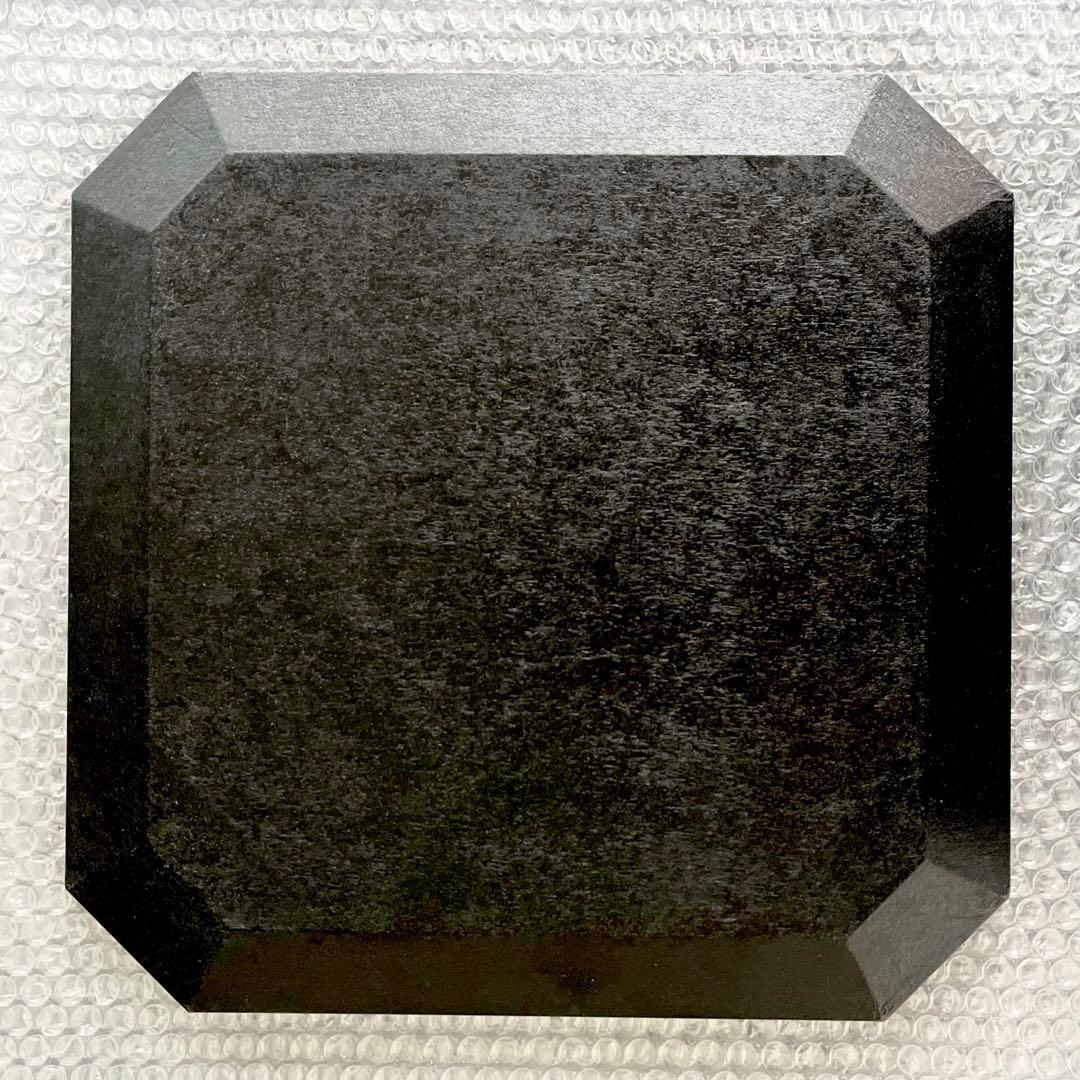 蝶野秀紀　和紙貼八角盆　黒　１枚