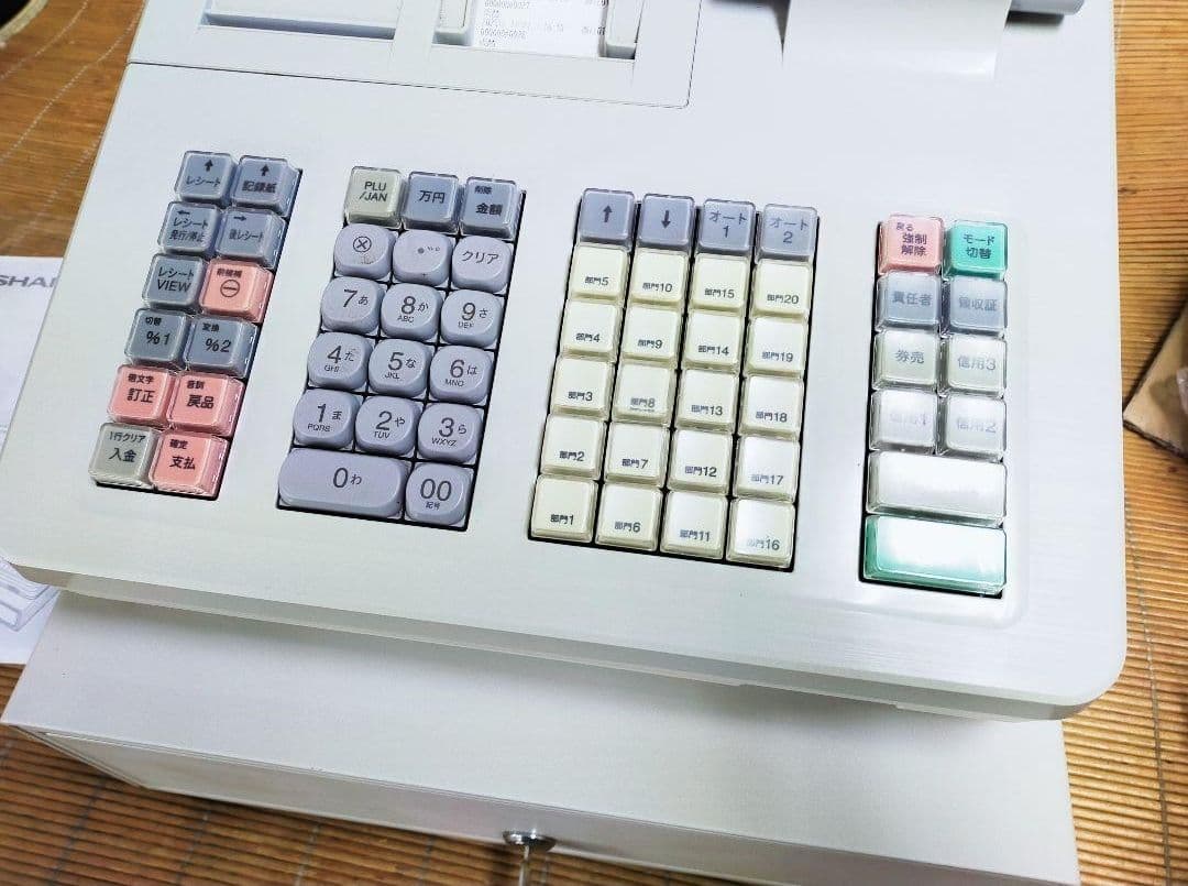 シャープレジスター XE-A407 PC連携売上管理 上位機種 060111