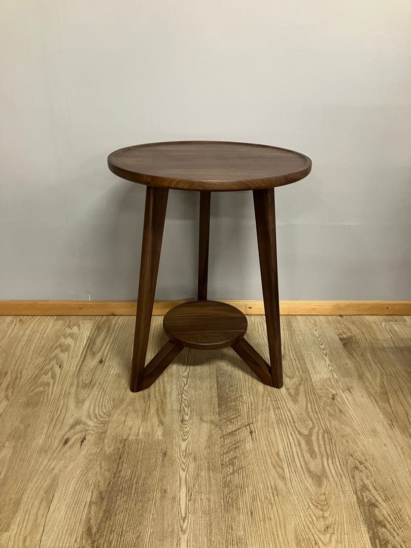 HR737 【ビンテージ】 マルニ木工 サイドテーブル 丸テーブル
