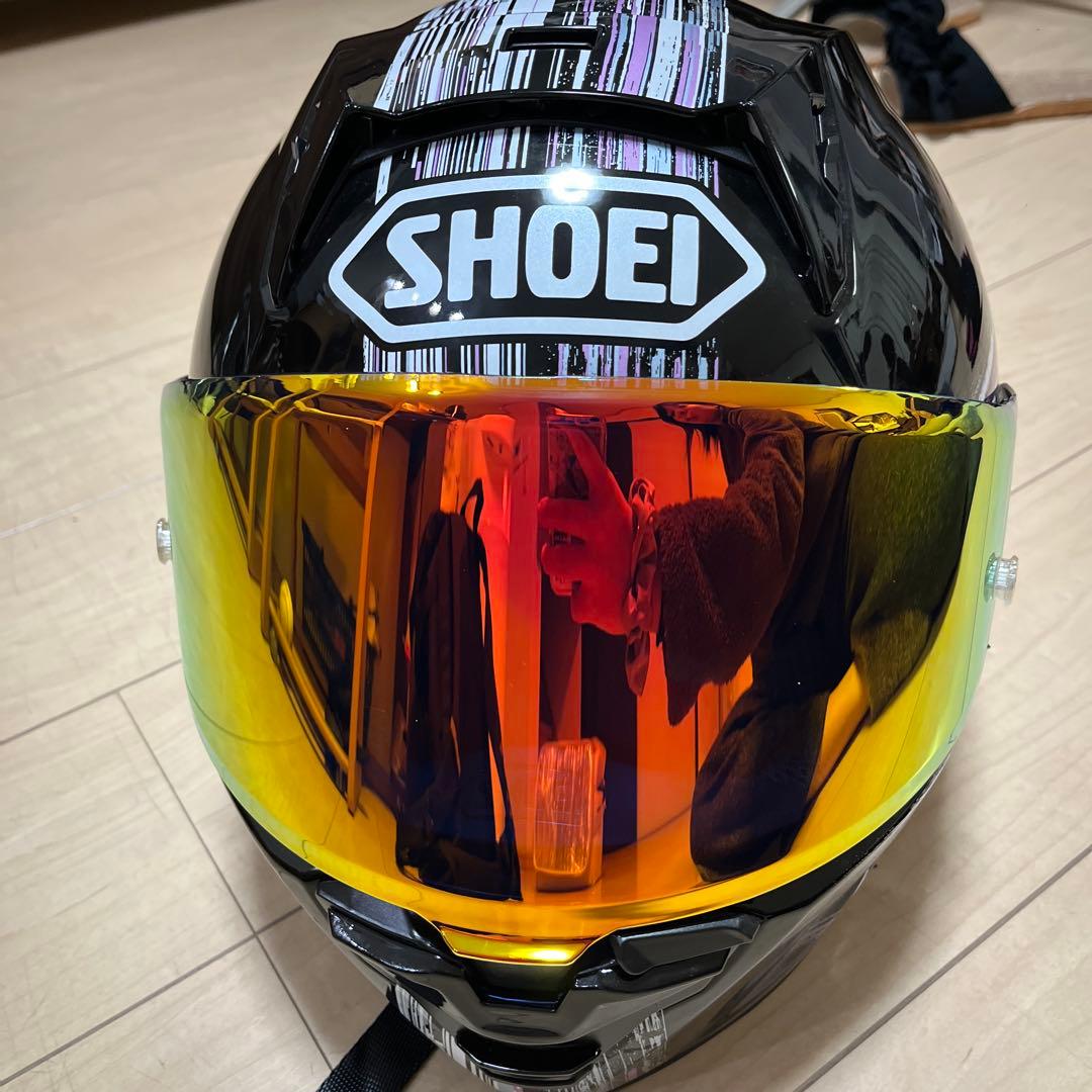 SHOEI Xfifteen クロスロゴ ブラック/マルチカラー