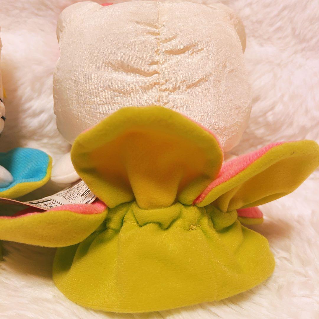 希少レア ハローキティ ぬいぐるみ 巾着 花 フラワー 平成レトロ