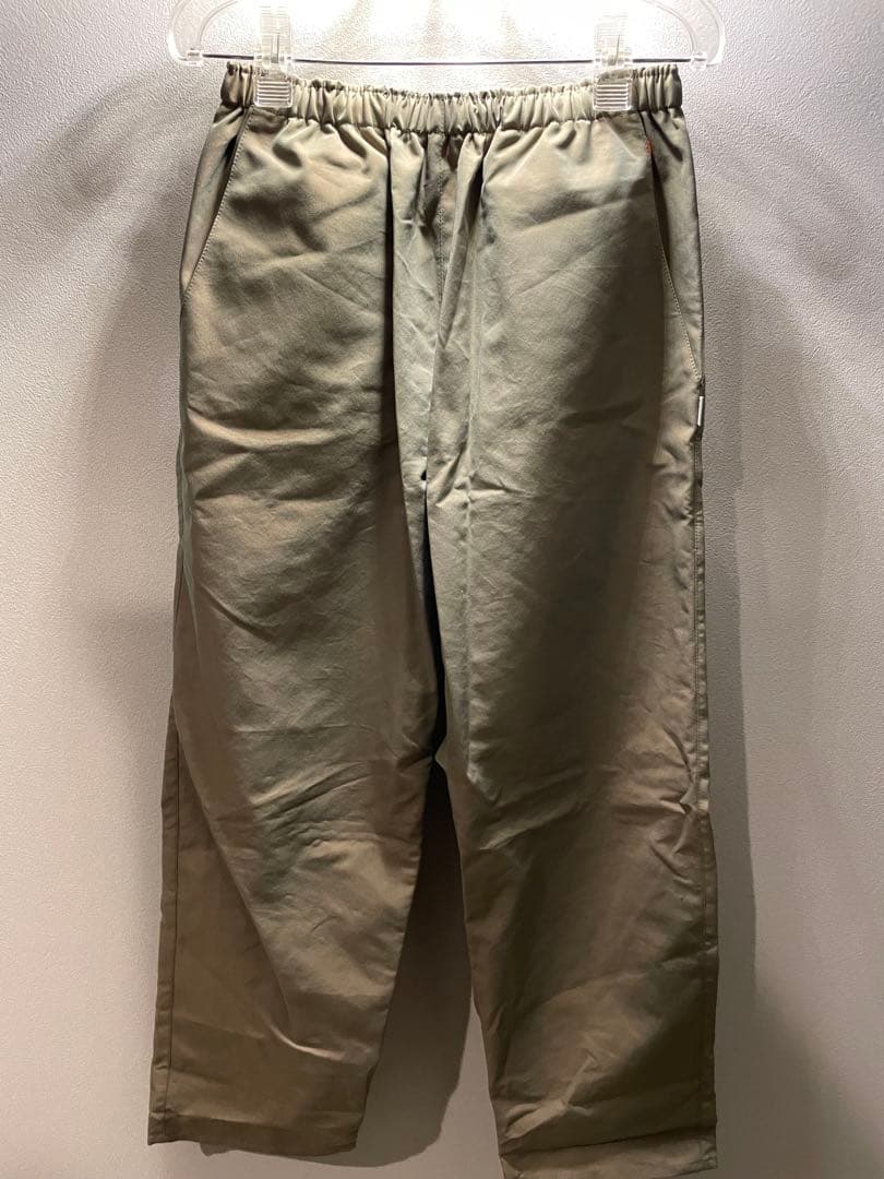 UNSLACKS BURBERRY CLOTH イージーパンツ ACTIVE EASY PANTS T/C BURBERRY CLOTH WR BLACK