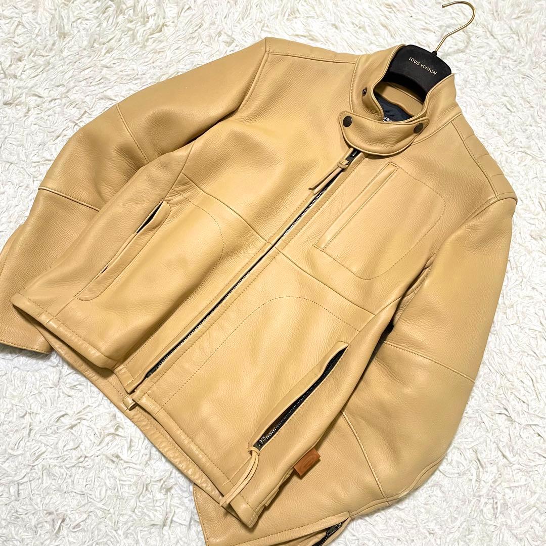 美品 クシタニ 最高級 ディアスキンジャケット サンドベージュ M 本革 美品 クシタニ 最高級 ディアスキンジャケット サンドベージュ M 本革