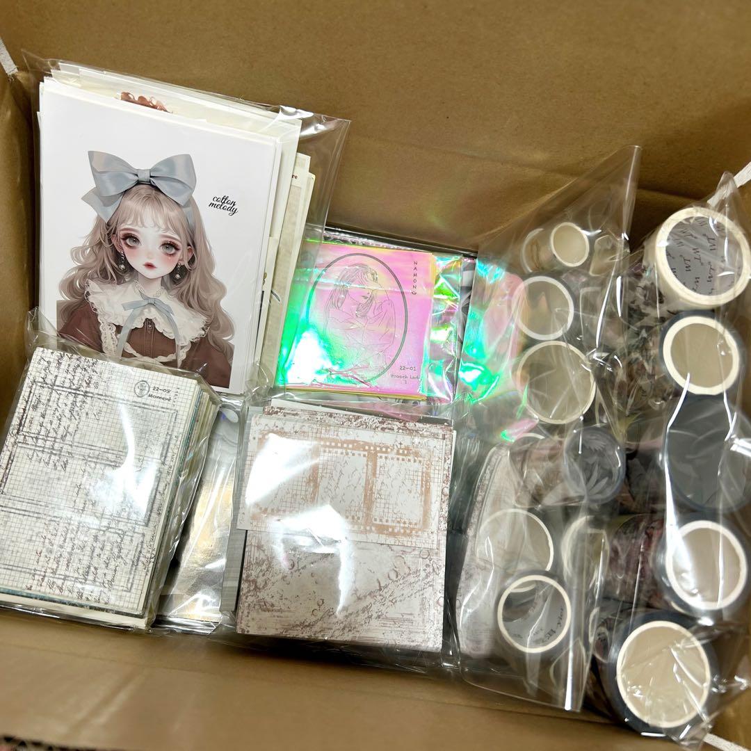 コラージュ用品まとめ売り デザペ・トレペ・海外マステ・人物