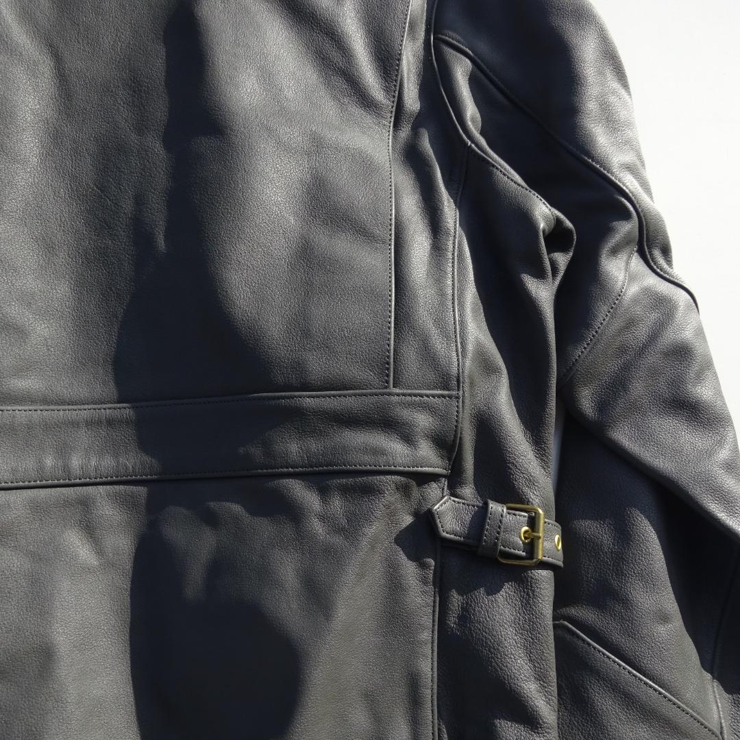 超美品モーガン メンフィスベルライダース 革ジャン本革レザー 灰42