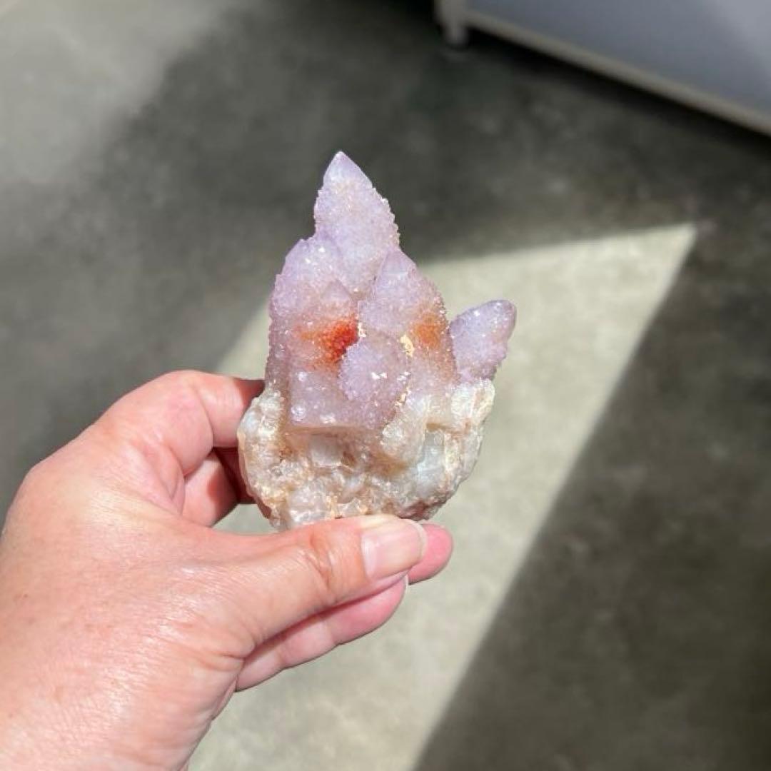 スピリットクォーツ カクタスクォーツ サボテン水晶 アメジスト 220g