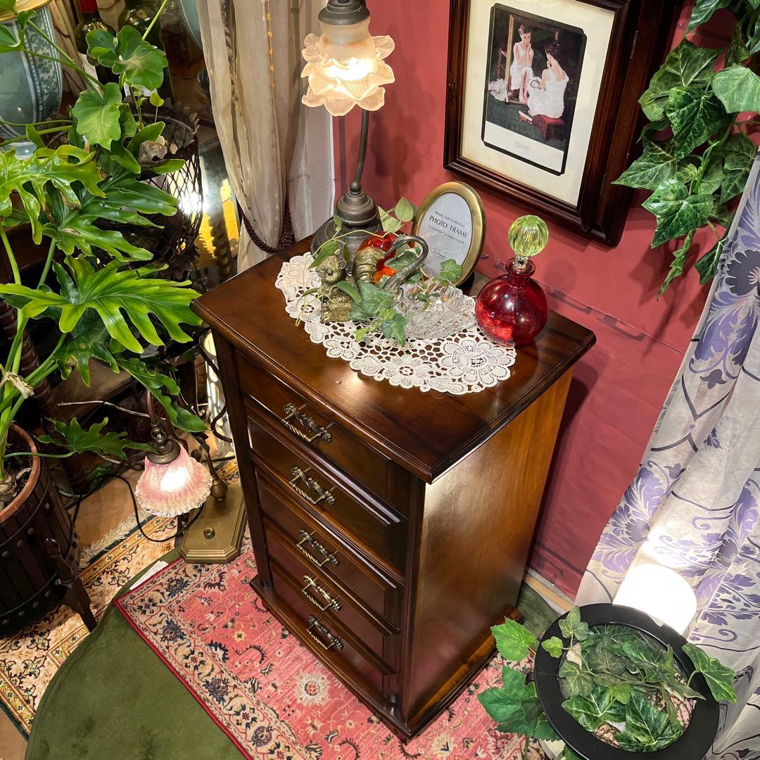 Sale アンティーク 5DR コンパクト チェスト キャビネット