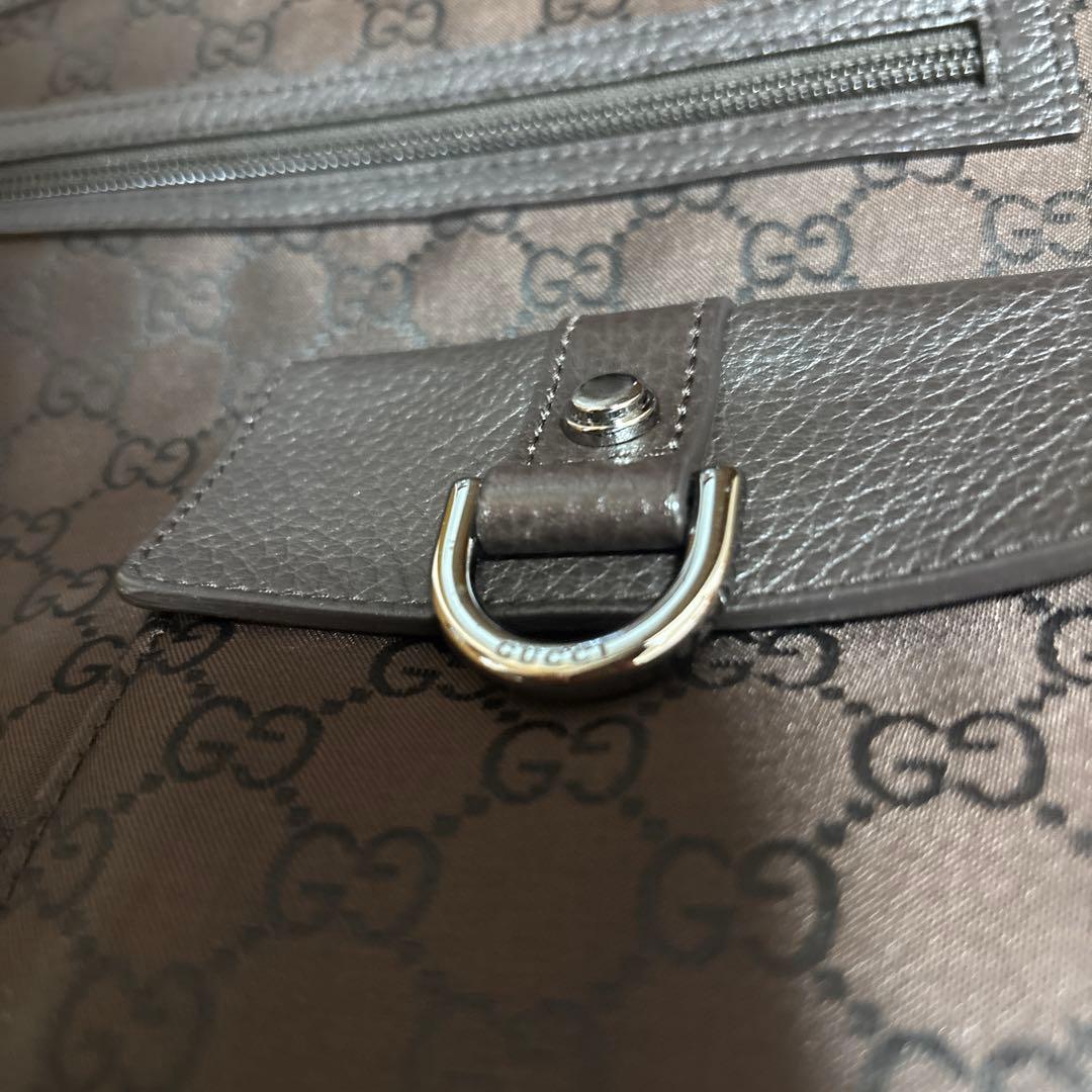 GUCCI GGパターン ハンドバッグ ブラウン