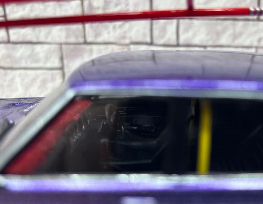 アオシマ　ケンメリ4ドア　完成品　1/24 メタリックブルー