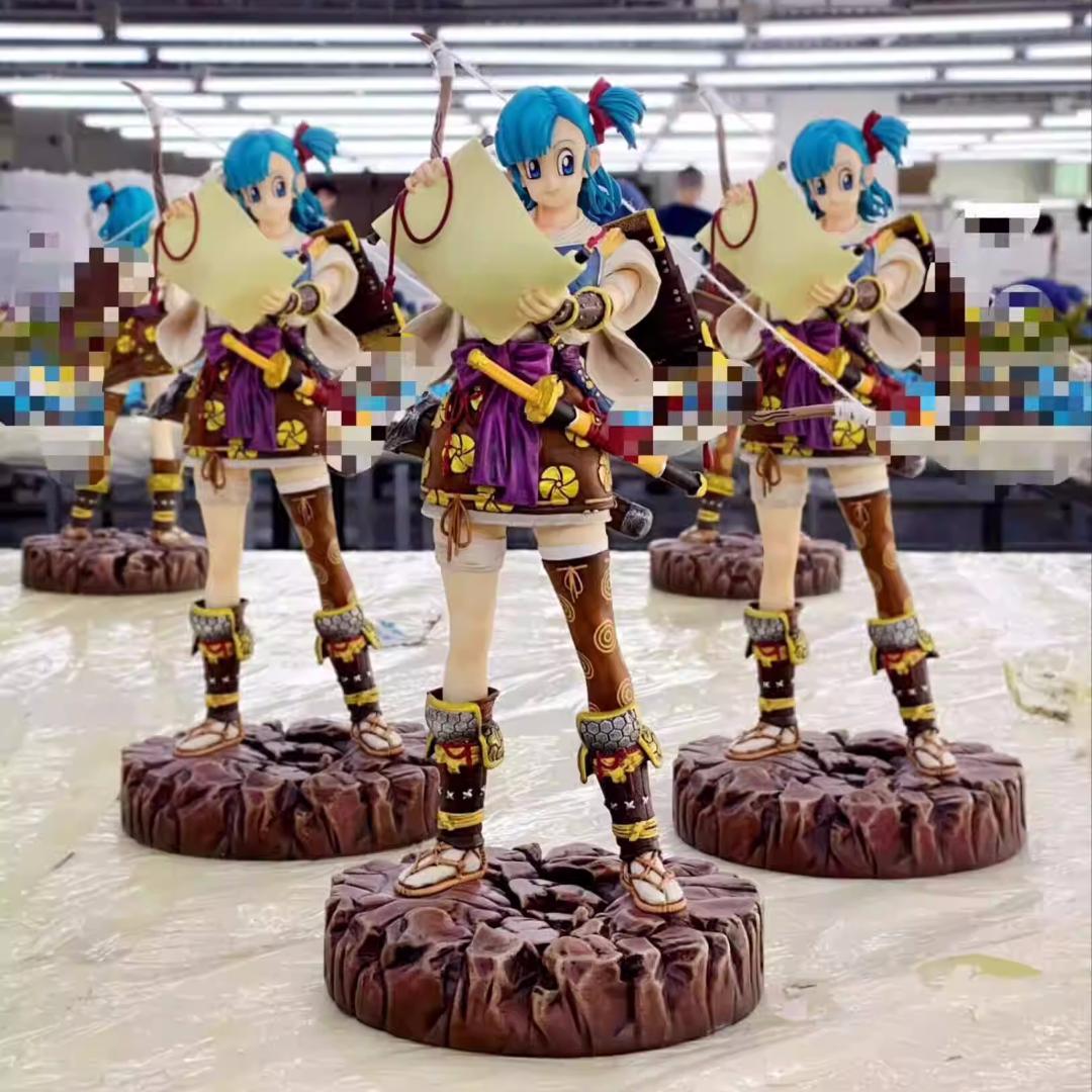 ドラゴンボール ブルマ 武士 フィギュア ガレージキット 塗装済み完成