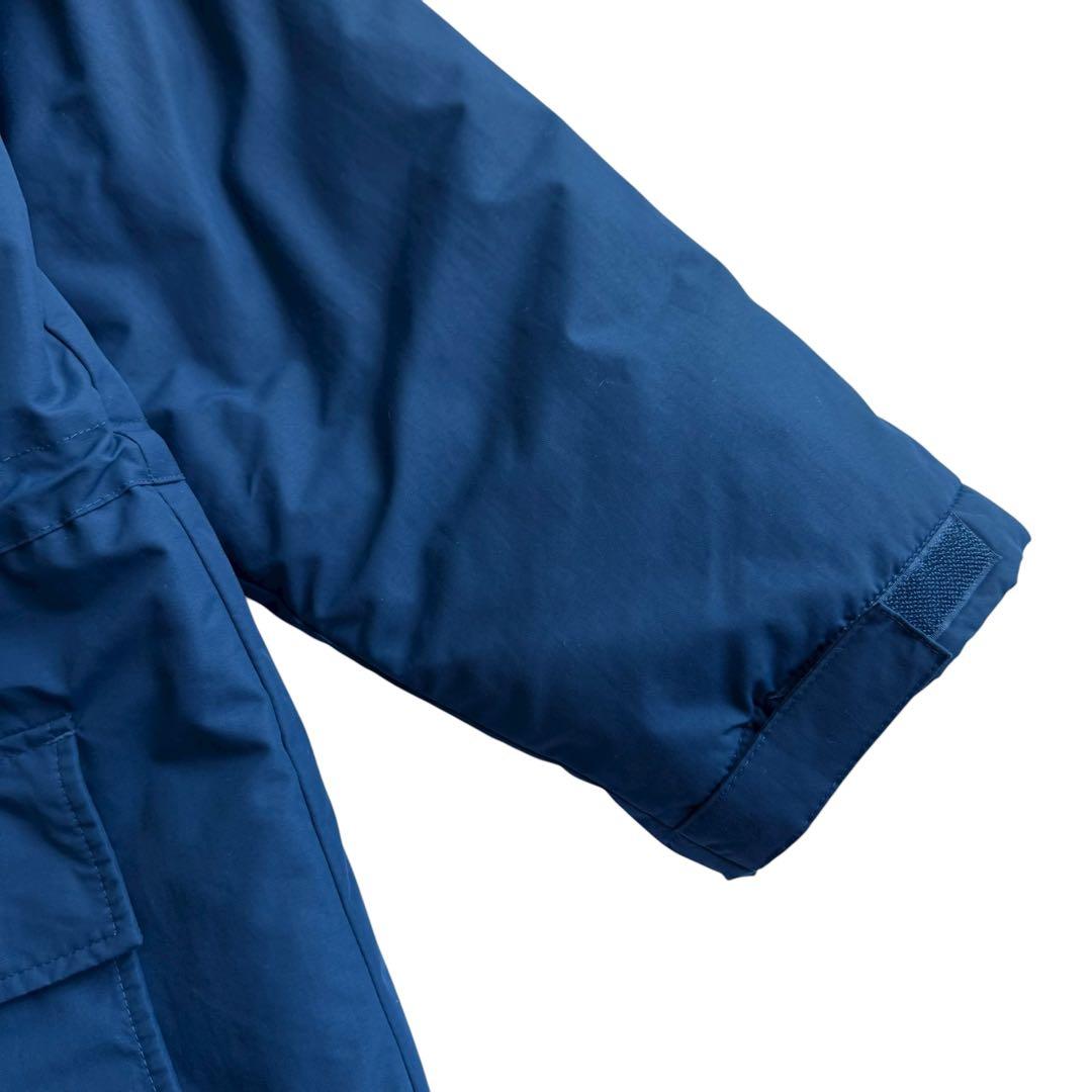 ランズエンド 中綿ジャケット コート 青 USA ビンテージ フード付 00s