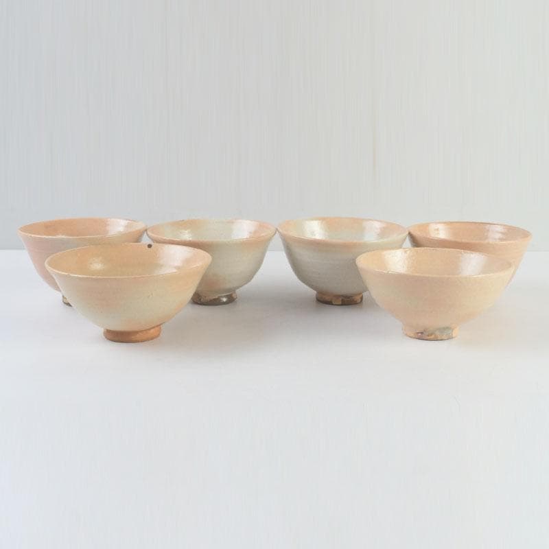 茶道具 三蔵窯 粉引など 数茶碗 六種十二客 時代箱付