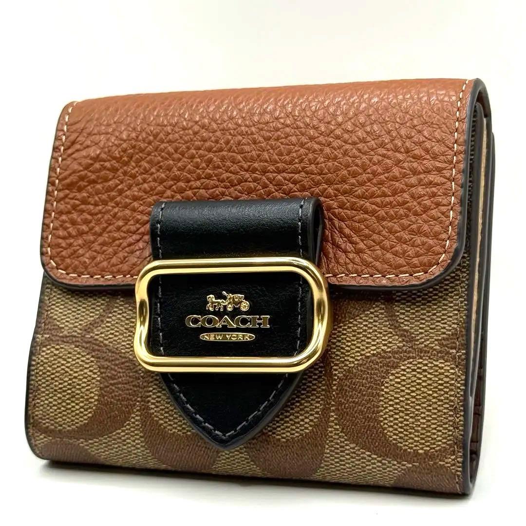 【新品未使用】　COACH　コーチ　折り財布　ミニ財布　モーガンウォレット COACH（コーチ） 国内発送 財布 レディース 折り財布 レザー スモール