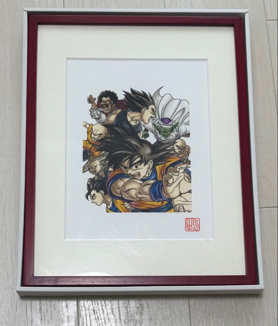 ドラゴンボール 複製原画 完全版 34巻表紙 超戦士集合 版画 鳥山明