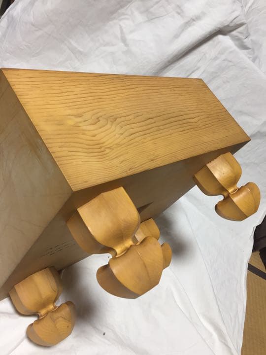 碁盤　碁石セット 本蛤碁石 木製 脚付