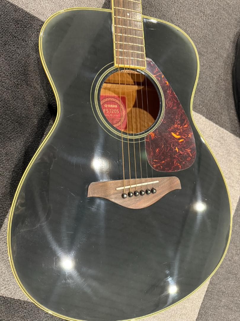 YAMAHA FS720S アコースティックギター ブラック ショルダーケース付