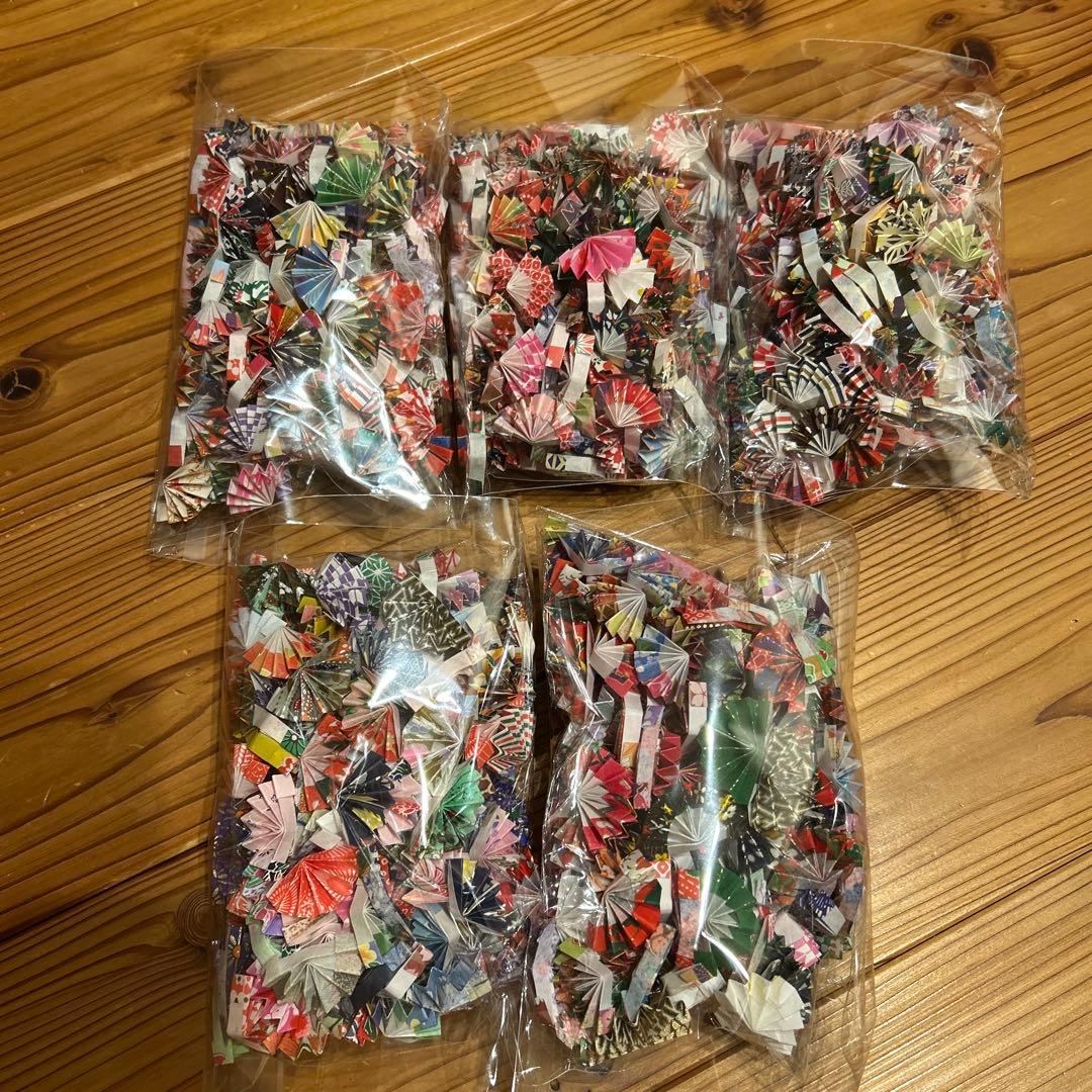 【マロン】12月分　和柄和紙の扇子　1000個