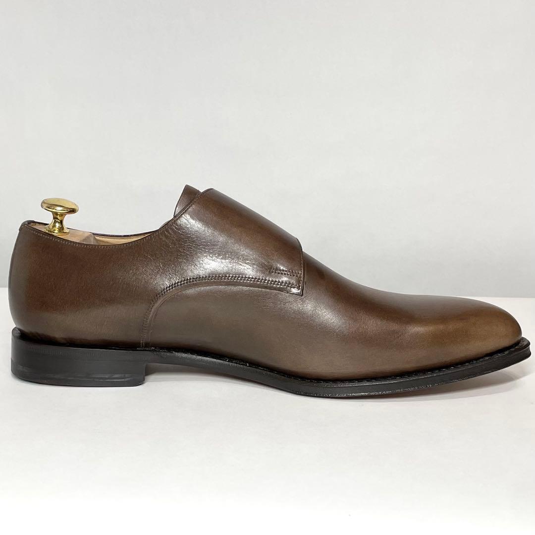 【新品同様✨️】BALLY バリー ダブルモンク ブラウン US9EEE 革靴