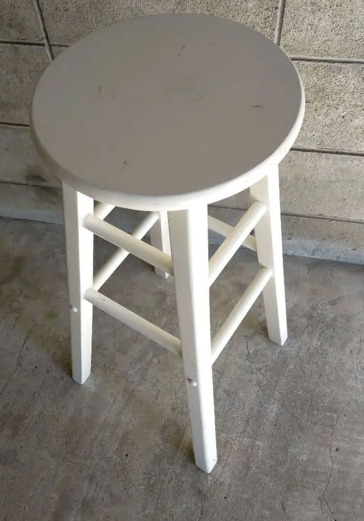 昭和レトロ・丸椅子・カウンターチェアー・木製・インテリア雑貨・ガーデニング・