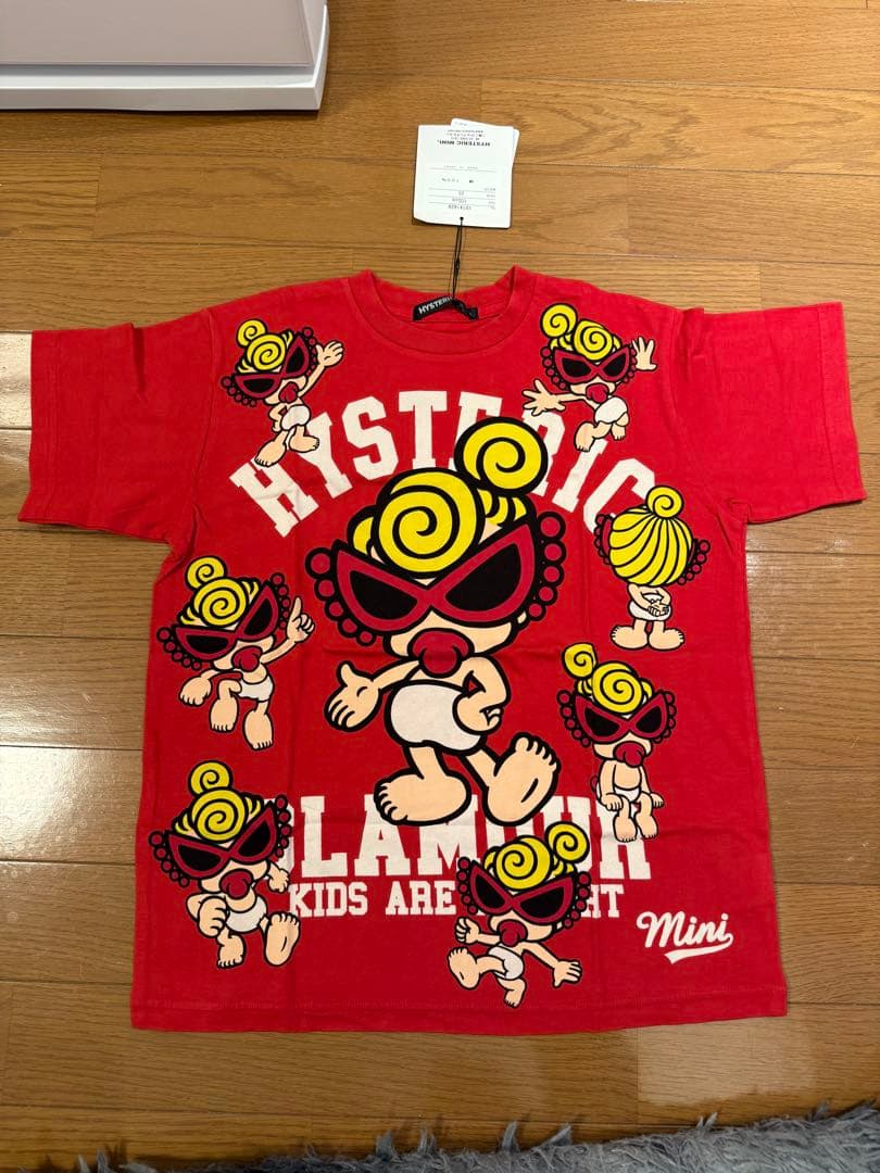 hysteric mini ヒスミニちゃん Tシャツ レッド 新品タグ付き!! - メルカリ