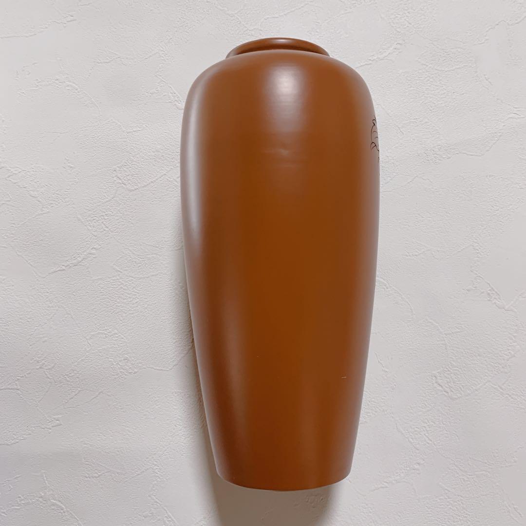 常滑焼 花瓶 朱泥 永峰造 - メルカリ