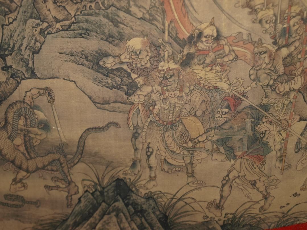 蔵整理 中国時代の絵 激安骨董品 時代不明 掛け軸 BD056A2-3
