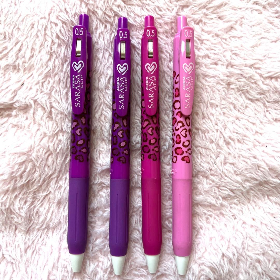 2月20日までの出品】サラサクリップ ヒョウ柄ボールペン ゼブラ サラサ