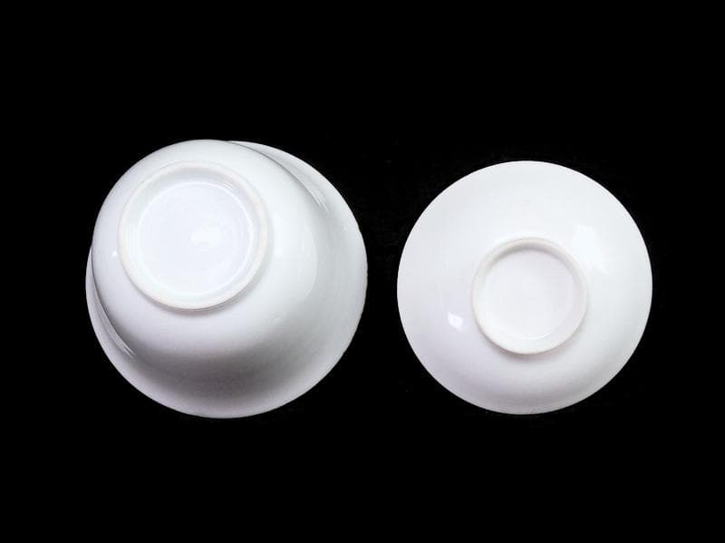 古伊万里 白磁 蓋向付 江戸中期 C358AS-fbjr 古伊万里白磁碗 二客