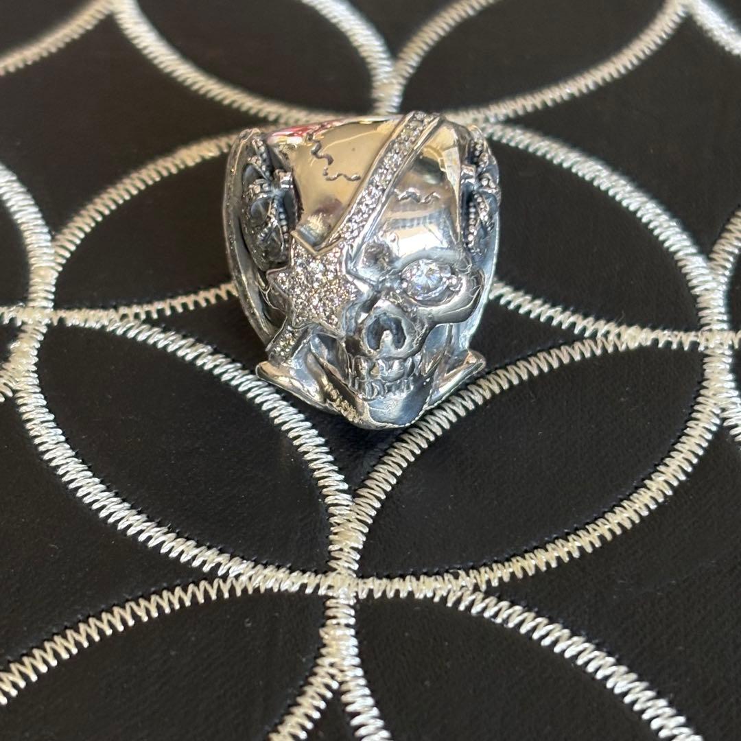 山下智久着用◆JUSTIN DAVIS◆スカルリング◆15号◆137,500円◆