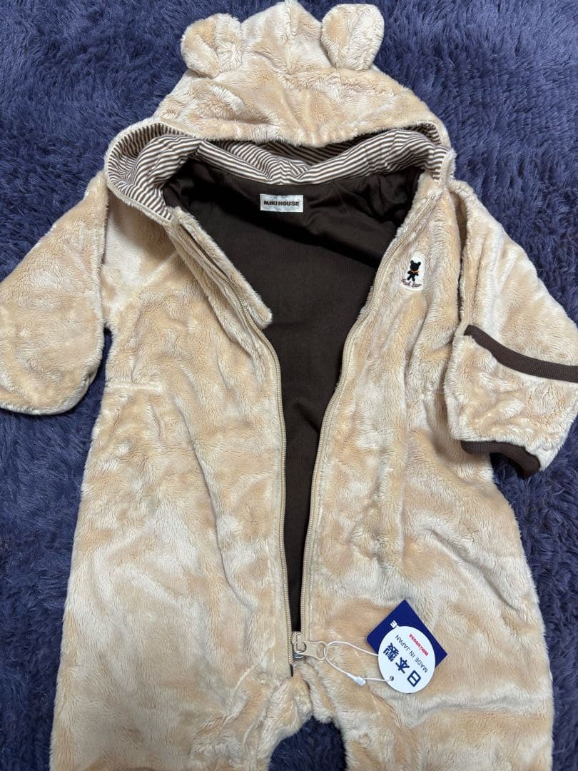 ミキハウス フリースロンパース　60 70 80