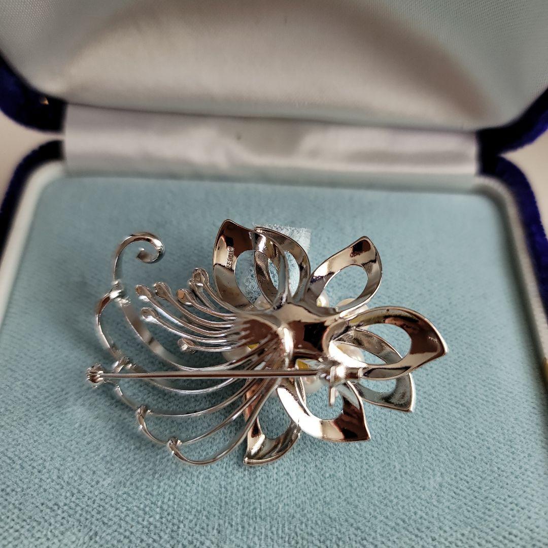 芝翫香 本真珠 ブローチ 芝翫香〉SV南洋パールマルチカラーブローチ