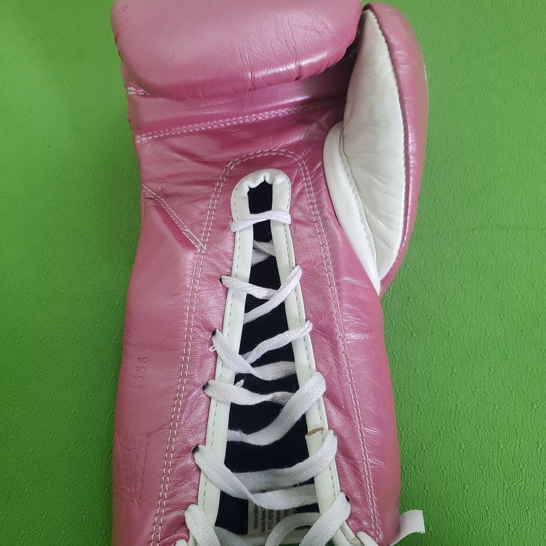 REYES ボクシンググローブ 8オンス ピンク セーフティック紐式