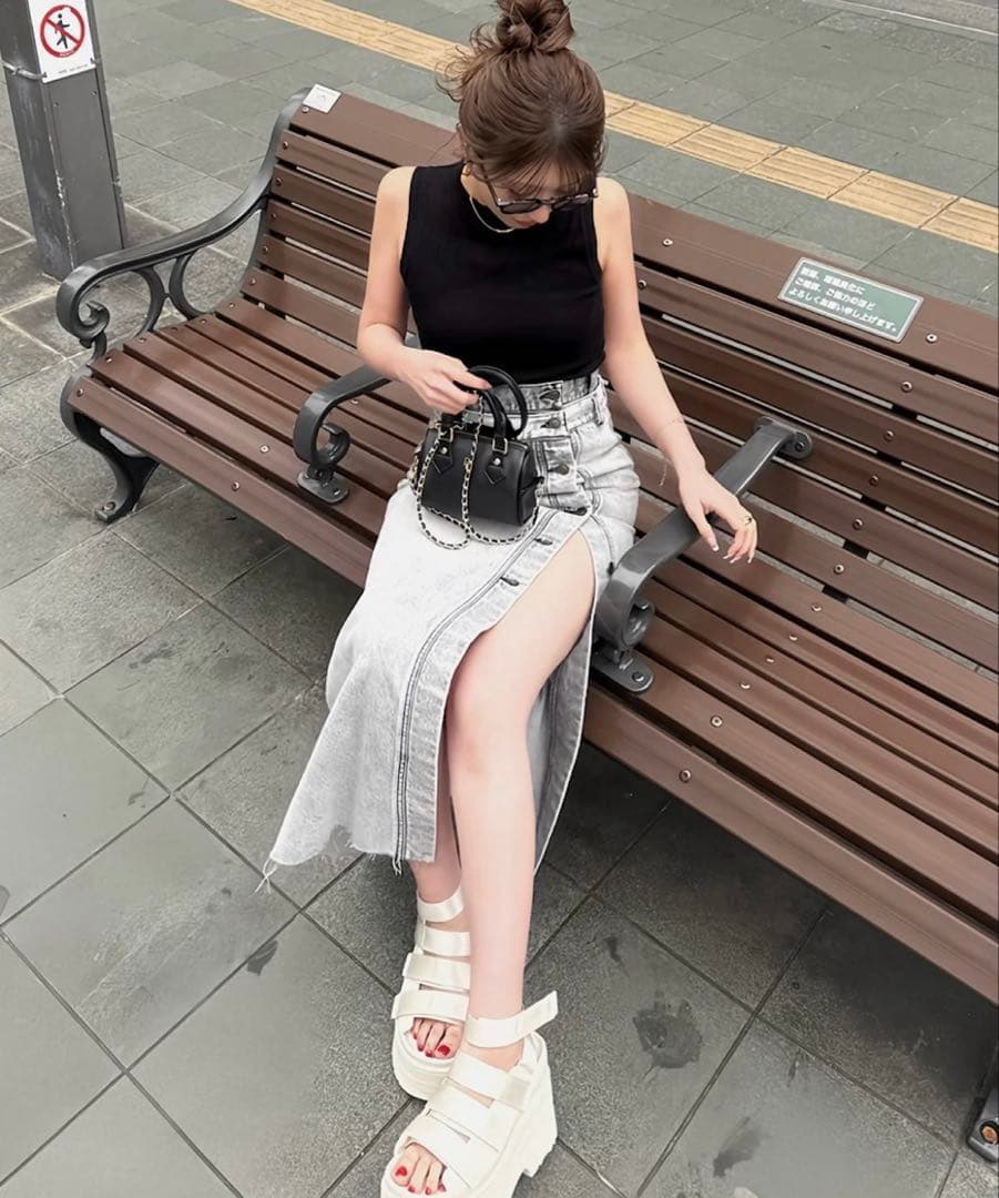 DIANTE ミニボストンショルダーバッグ ブラック