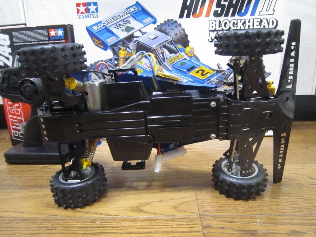 そうけんパパ 新品1/10タミヤホットショットⅡブロックヘッドモータース