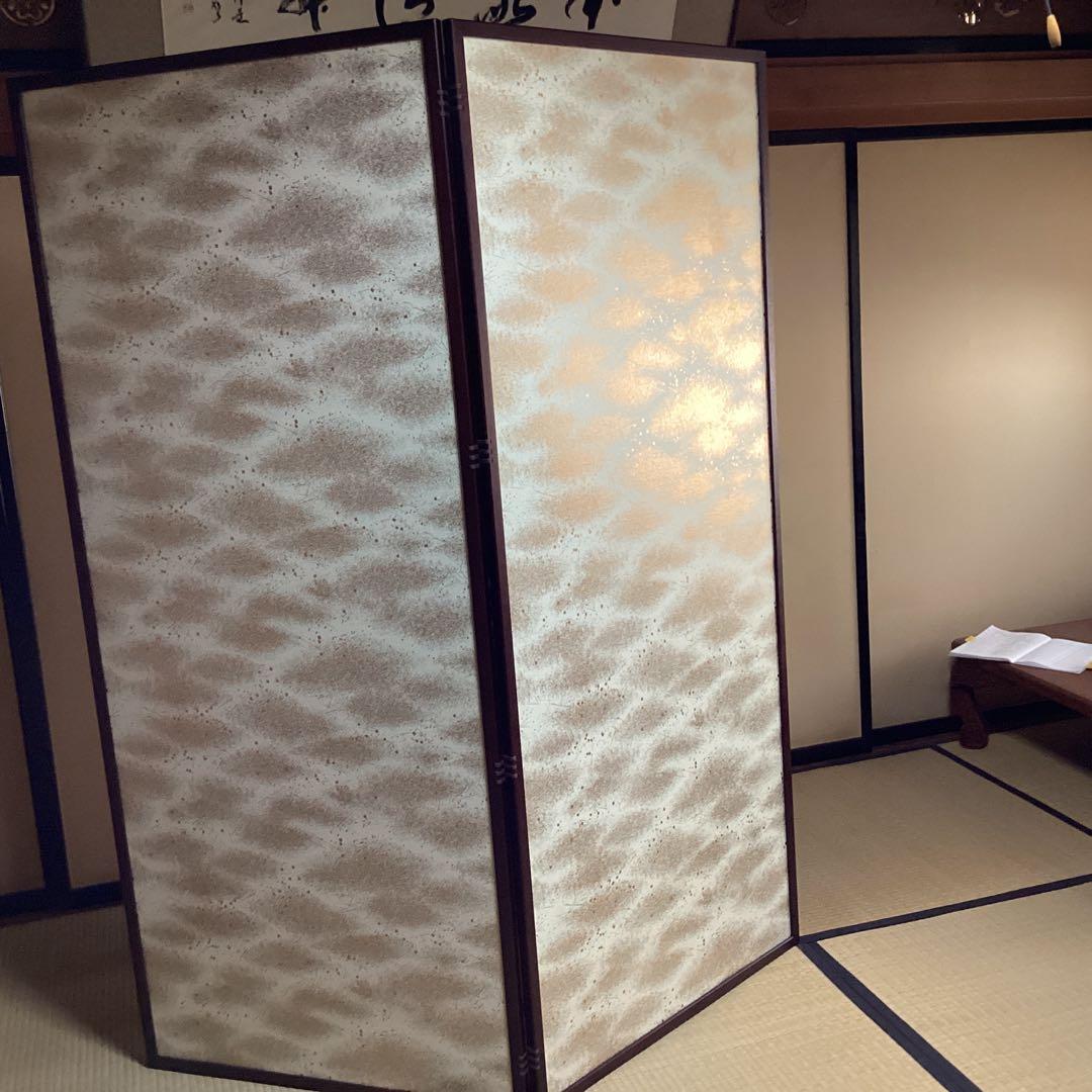 O-31.屏風 水屋屏風 お茶事 御朱印 パテーションとしても 美品