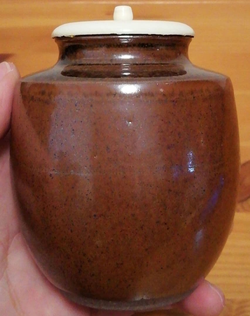 笹田有祥作 初花 肩衡 大名物 茶入 共箱 仕服付