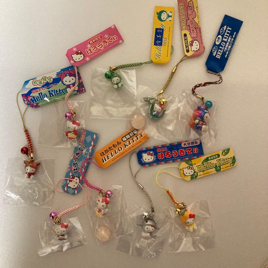 ハローキティご当地値付けストラップ おまとめ売り　27点