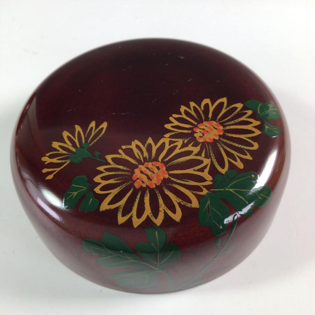 R154棗『和田瑾斎作』『大徳寺藤井誡堂箱書』『菊蒔絵』『中棗』共箱