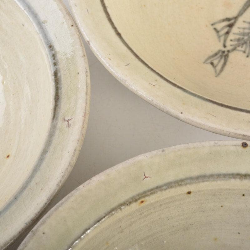 和食器 吉良々窯 加藤泥二作 泥彩魚文 向付 七客 共箱 C 6804A - メルカリ