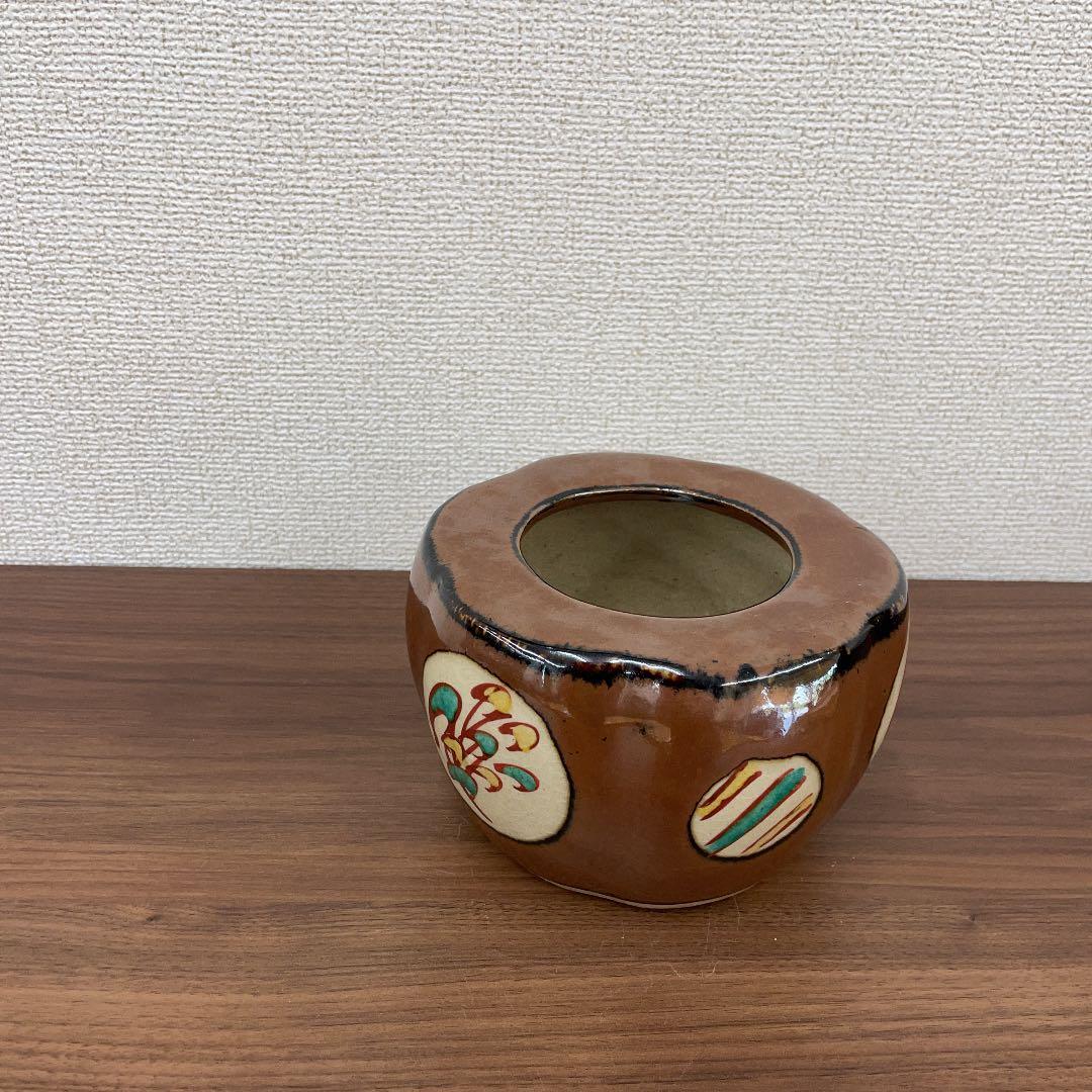 人間国宝】島岡達三 赤繪灰皿