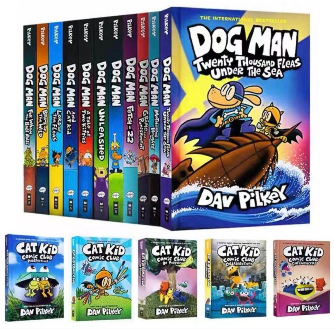 DogMan ドッグマン　17巻セット　マイヤペン対応　音源おまけ付き　英語漫画