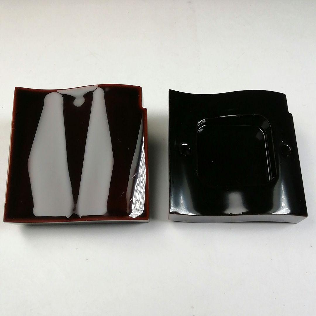 T934 香合 『秋野蒔絵』『瓦香合』『新谷漆峯 作』 共箱 茶道具