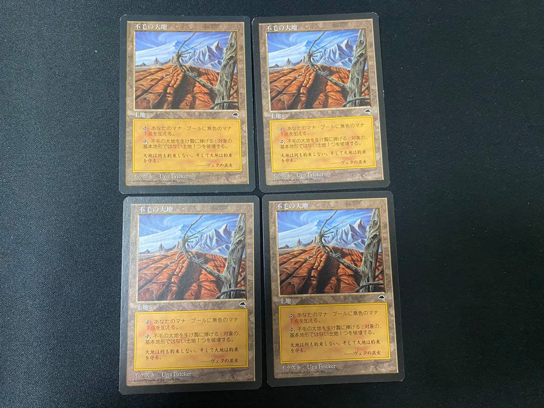 MTG 不毛の大地日本語版4枚セット