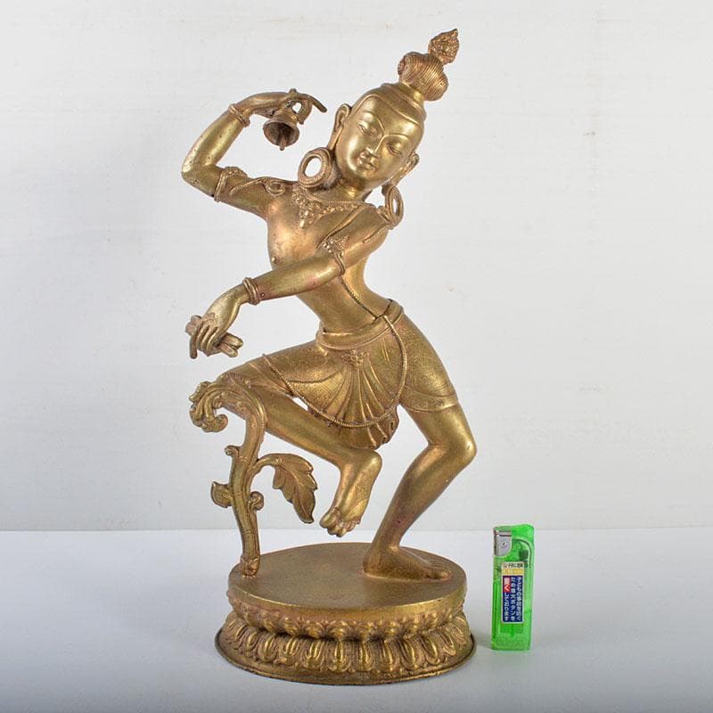 仏教美術古銅青銅チベット仏仏像懐中仏時代箱付CR5168