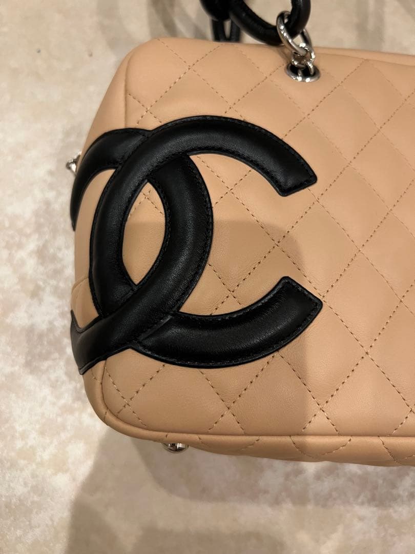 シャネル　カンボンライン　ボーリングバッグ　CHANEL