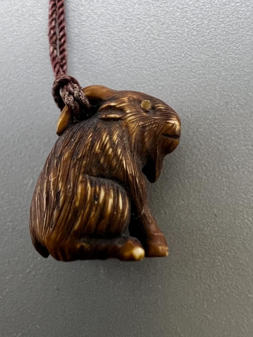 江戸期 レアミニ根付 天然素材 魚 貝 三味線 笛 傘 兎 10点 アンティーク