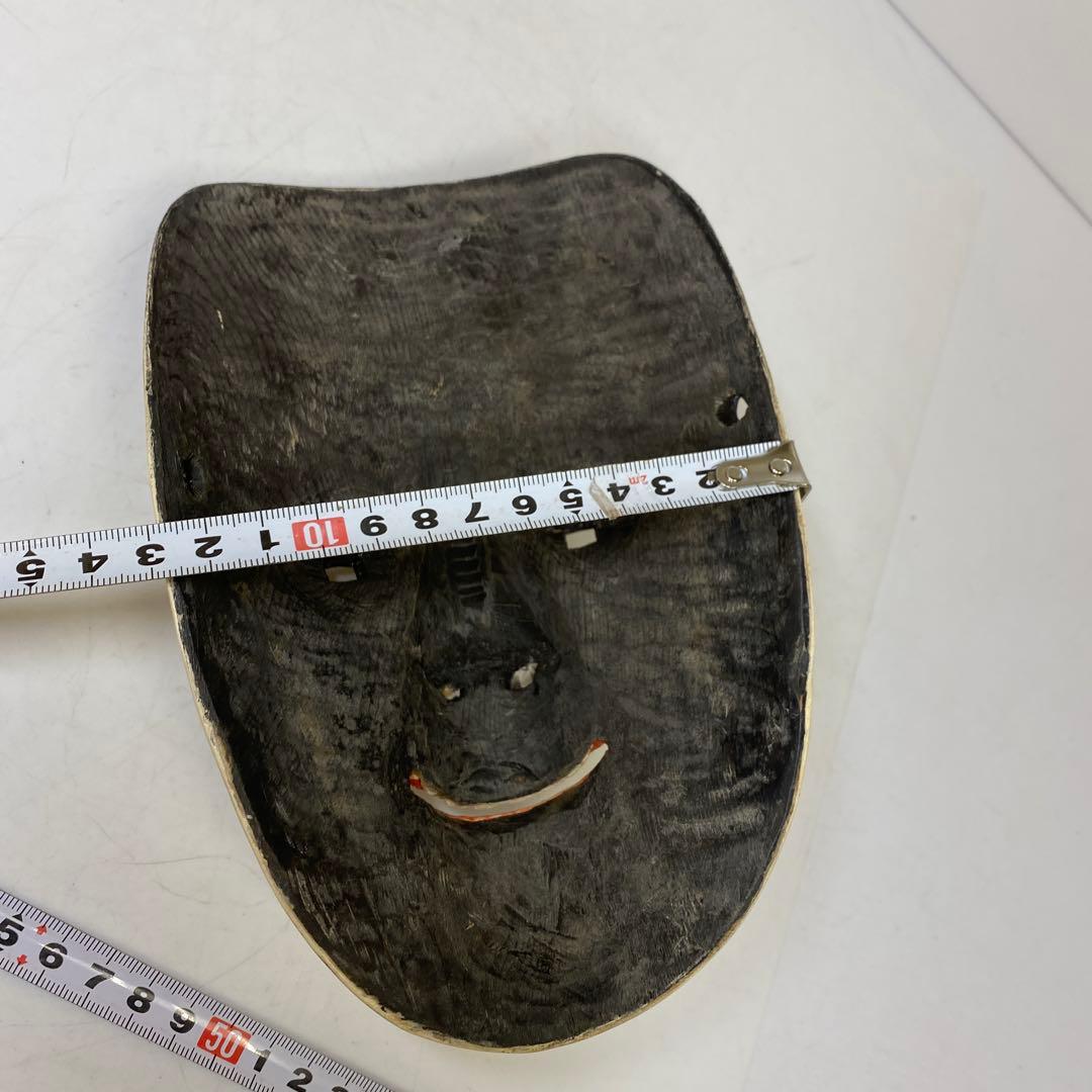 木彫 能面 木箱付 タルサ 東さ8-0104④ Yahoo!オークション -「木彫 共