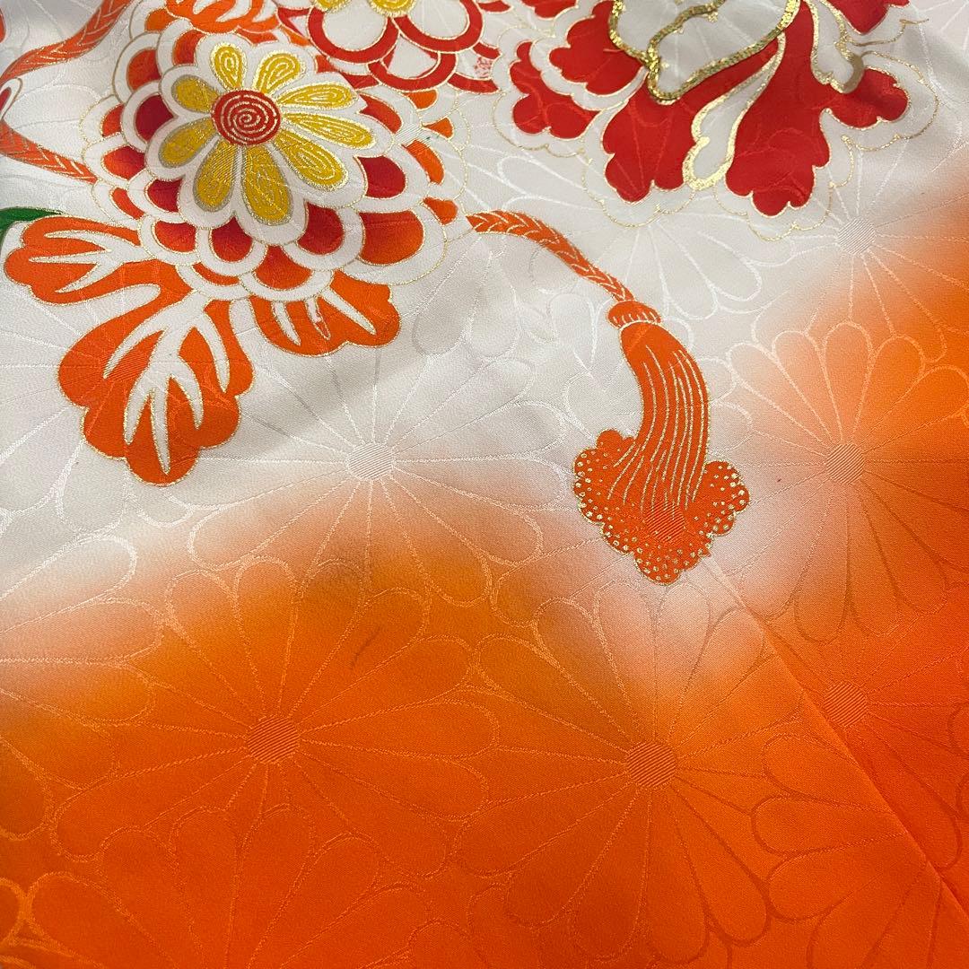 七五三3歳 女の子 子供 着物 正絹 被布 セット